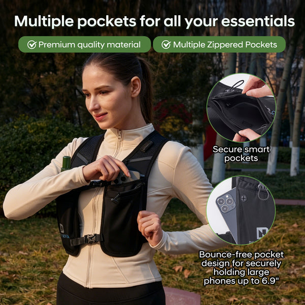 BlinkNOVA Running Vests for Men & Women | Front Clip Design