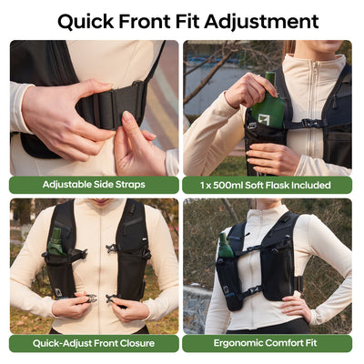 BlinkNOVA Running Vests for Men & Women | Front Clip Design