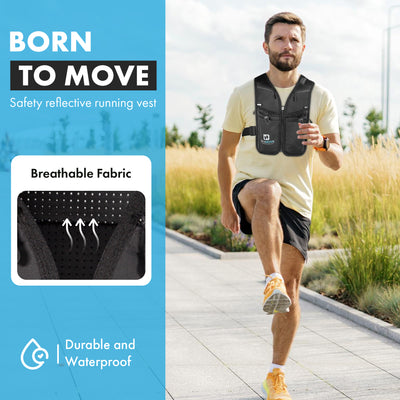 Adjustable BlinkNOVA running vest front view