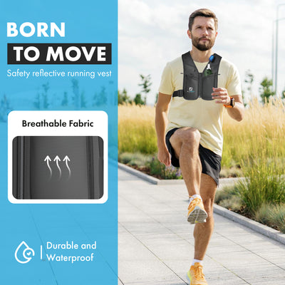 BlinkNOVA Running Vest | Zipper Design (Fits Body M/L)