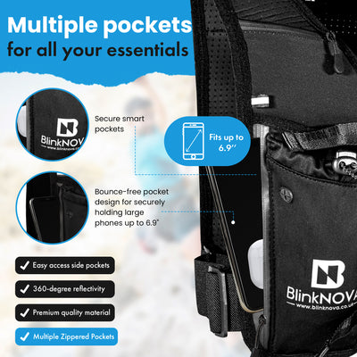 BlinkNOVA Running Vest | Front Clip Design