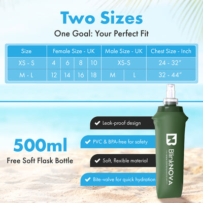 BlinkNOVA Running Vest | Front Clip Design