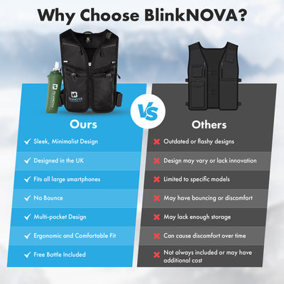 BlinkNOVA Running Vest | Front Zipper Design