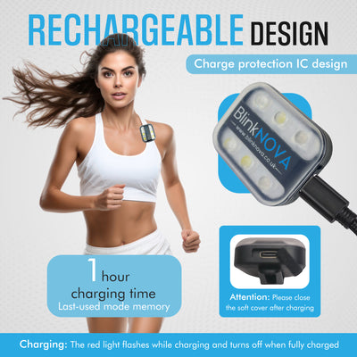 BlinkNova Running Light – Illuminate Your Run with Safety and Style