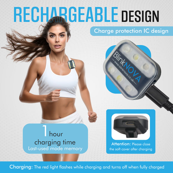 BlinkNova Running Light – Illuminate Your Run with Safety and Style