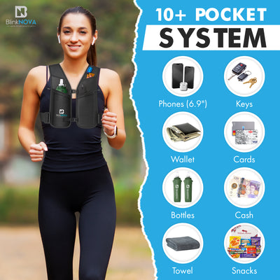 BlinkNOVARunning Vest | Clip Design(Fits Body M/L)
